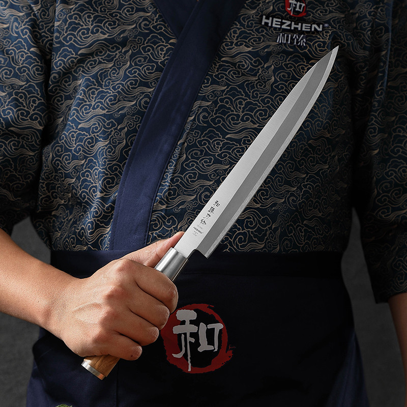 Нож HEZHEN сашими SO-240, лезвие: сталь 1 шт - фото 5 - id-p110648459