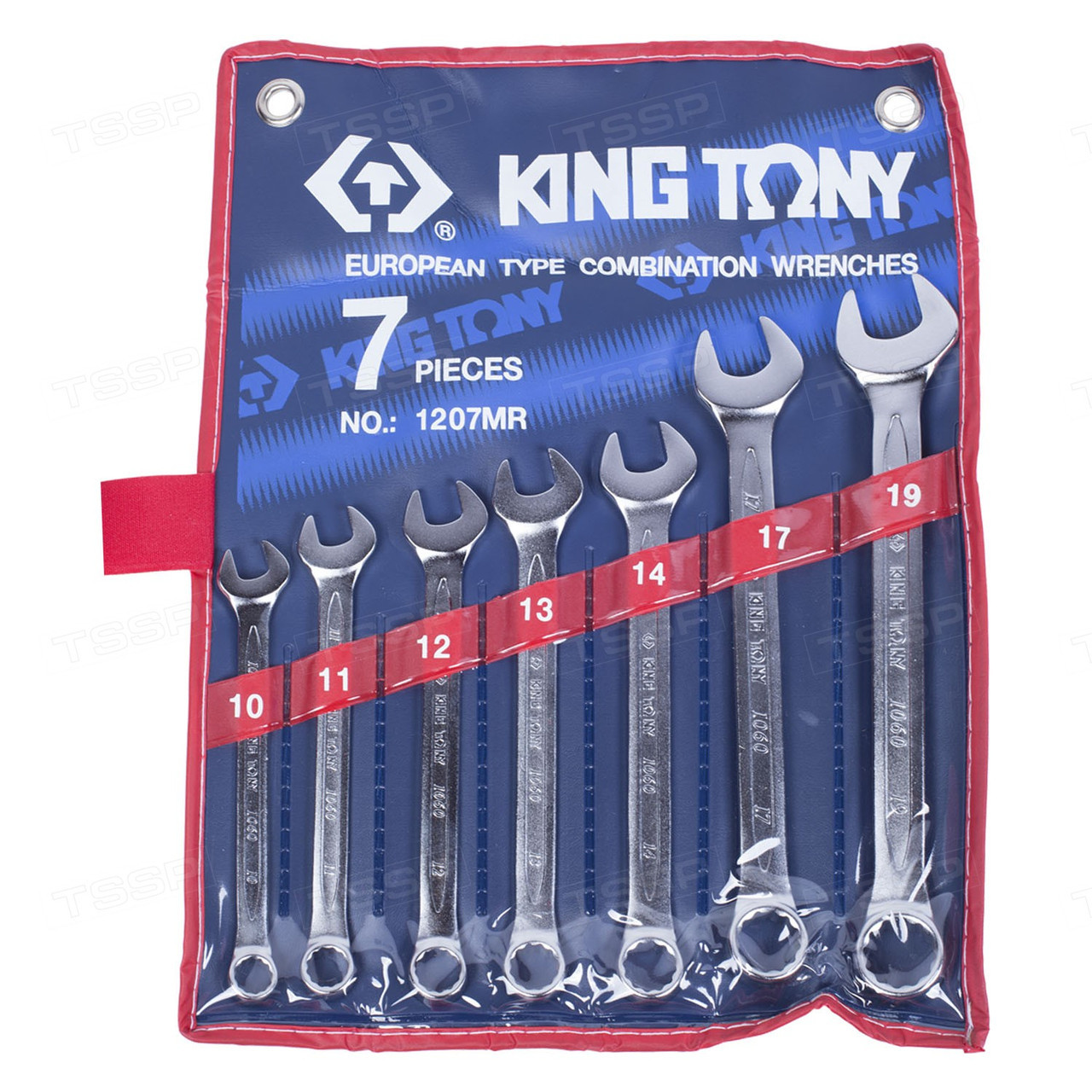 Набор комбинированных ключей KING TONY 1207MR 10-19мм 7шт.
