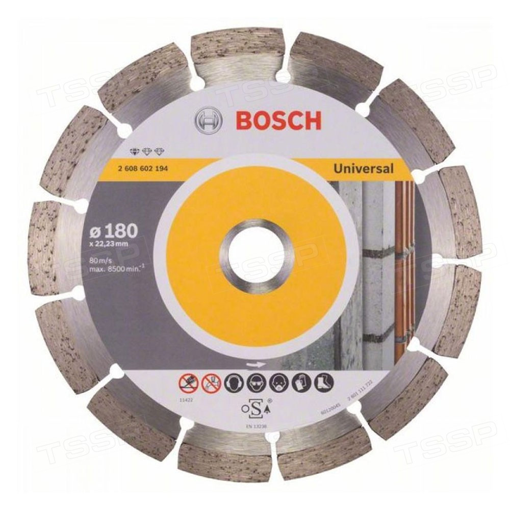 Диск алмазный по бетону Bosch Standard for Universal 180*22,23мм 2608602194 - фото 1 - id-p110308014