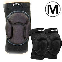 Эластичные наколенники защитные для занятий спортом волейбольные ASICS черные M
