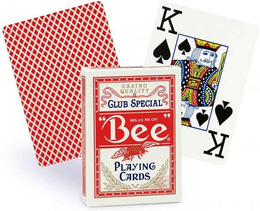 Игральные карты Bee Jumbo Index красные - фото 3 - id-p83056337