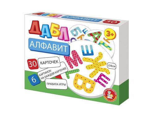 Настольная игра Дабл «Алфавит» (30 карточек)