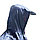 Дождевик с козырьком на молнии и кнопках в чехле Crow King 4XL MZ-040 синий, фото 3