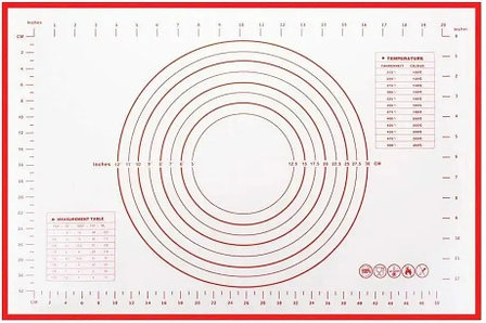 Силиконовый коврик для раскатки теста и выпечки (4889), фото 2