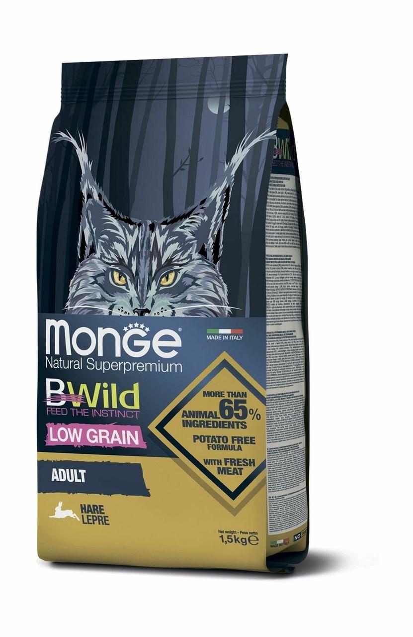 Monge BWild Корм для кошек с мясом зайца, 1,5 кг, фото 1