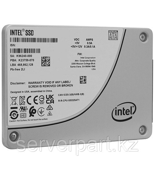 SSD Intel D3 S4520 480GB SATA 2.5" SSD