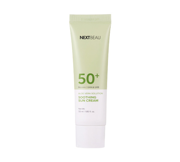 Солнцезащитный крем для лица с алоэ вера Nextbeau Aloe Vera Sun Cream SPF50+ PA++++ / 55 мл.