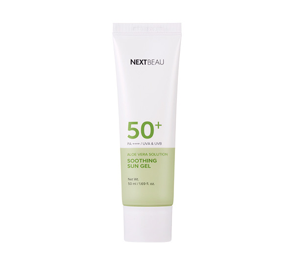 Солнцезащитный крем-гель для лица с алоэ вера Nextbeau Aloe Vera Sun Gel Cream SPF50+ PA++++ / 55 мл.