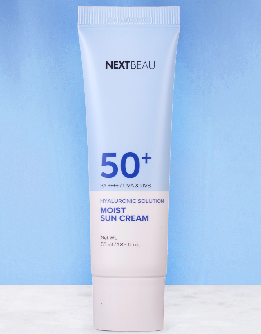 Солнцезащитный крем для лица с гиалуроном Nextbeau Hyaluron Sun Cream SPF50+ PA++++ / 55 мл. - фото 4 - id-p110659365