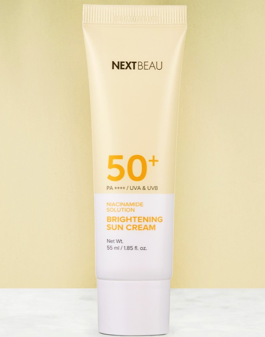 Солнцезащитный крем для лица с ниацинамидом Nextbeau Niacinamide Sun Cream SPF50+ PA++++ / 55 мл. - фото 4 - id-p110659380