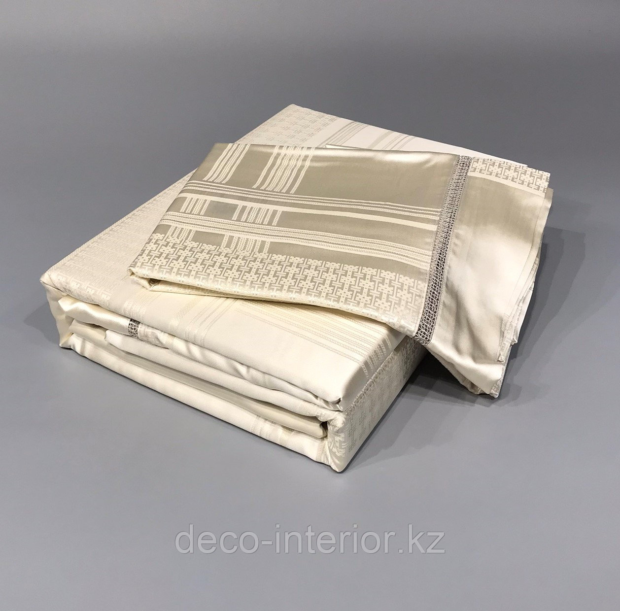 Комплект постельного белья двуспальный из сатина с полосами - фото 4 - id-p108192729