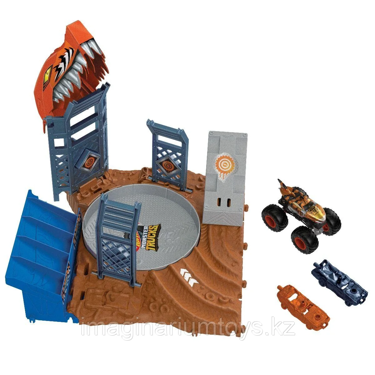 Hot Wheels Monster Trucks Игровой набор Мира арены Тигровая акула, фото 1