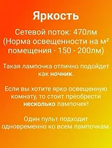Светодиодная RGB лампа цветная с пультом управления MAGIC LIGHTING (Е27 / 12W), фото 5