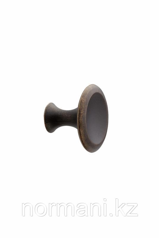 Ручка кнопка BELL  бронза античная H32mm Ø42mm