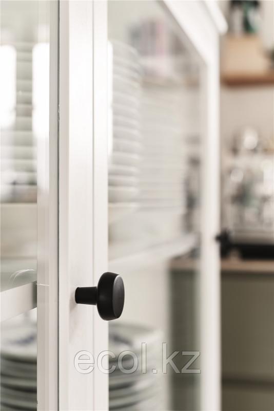 Ручка кнопка AUTUMN  черный матовый H27mm Ø28mm