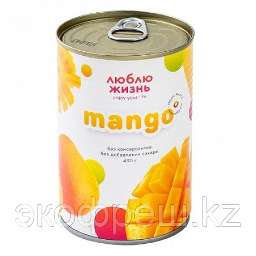 Люблю Жизнь пюре манго без сахара, 430 гр - фото 1 - id-p110683869