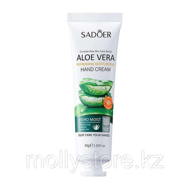 SADOER ALOE VERA КРЕМ ДЛЯ РУК УВЛАЖНЯЮЩИЙ АЛОЭ ВЕРА 30Г - фото 1 - id-p110683929