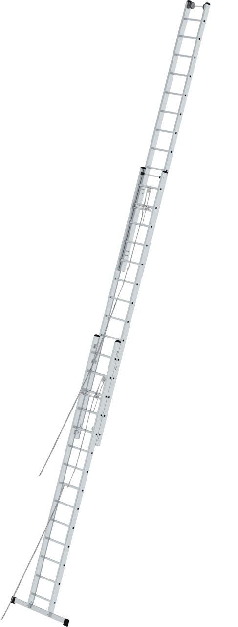 Трехсекционная лестница с тросом