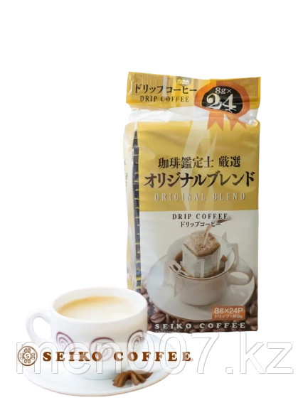 Seiko Кофе молотый японский в дрип пакетах (24 по 8 гр ) заварной для заваривания в кружке - фото 1 - id-p110684175