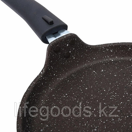 Сковорода блинная сбмт220-1а, (темный мрамор)  АП 220мм, фото 2