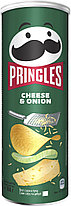 Чипсы PRINGLES Cheese & Onion Сыр и Лук 165 гр (19 шт в упаковке) ВЕЛИКОБРИТАНИЯ