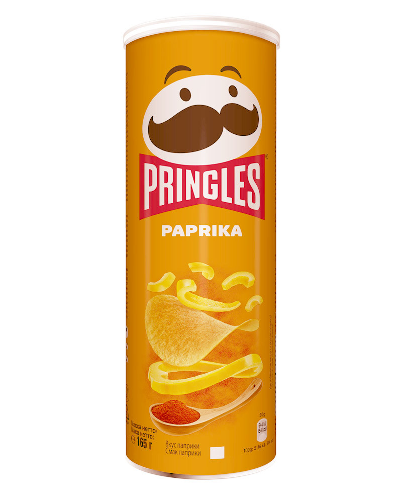 Чипсы PRINGLES Paprika со вкусом Паприки 165 гр (19 шт в упаковке) ВЕЛИКОБРИТАНИЯ - фото 1 - id-p110685822