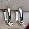 Золотые серьги с бриллиантами 0.24 Ct I1/I, VG-Cut, фото 4