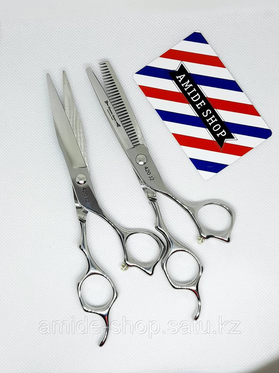 Набор парикмахерских ножниц (прямые+ филировачные) Winsome Shears - фото 4 - id-p110697305