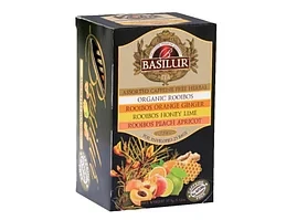 ЧАЙ ФРУКТОВЫЙ BASILUR - ROOIBOS АССОРТИ, В КОРОБКЕ 25 ПАКЕТИКОВ - фото 1 - id-p110698839