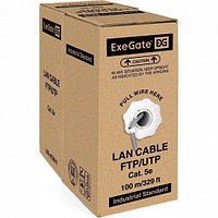 ExeGate UTP4-C5e-CCA-S26-IN-PVC-GY-100 кабель витая пара (EX281818RUS)