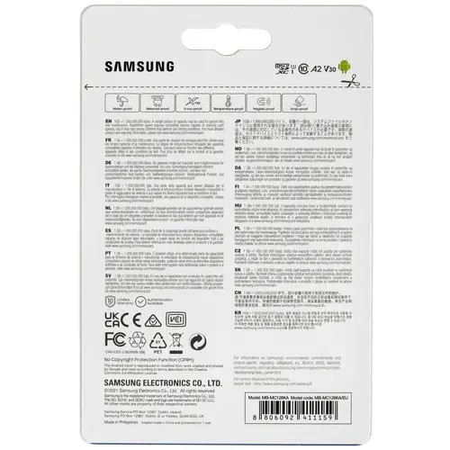 Samsung EVO Plus microSDXC флеш (flash) карты (MB-MC128KA/EU) - фото 2 - id-p110700580