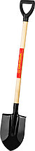 Лопата штыковая GRINDA, деревянный черенок, с рукояткой, толщина полотна 1.6