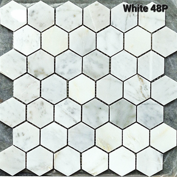 Мраморная мозайка WHITE-48 (300х300) - фото 1 - id-p110701765