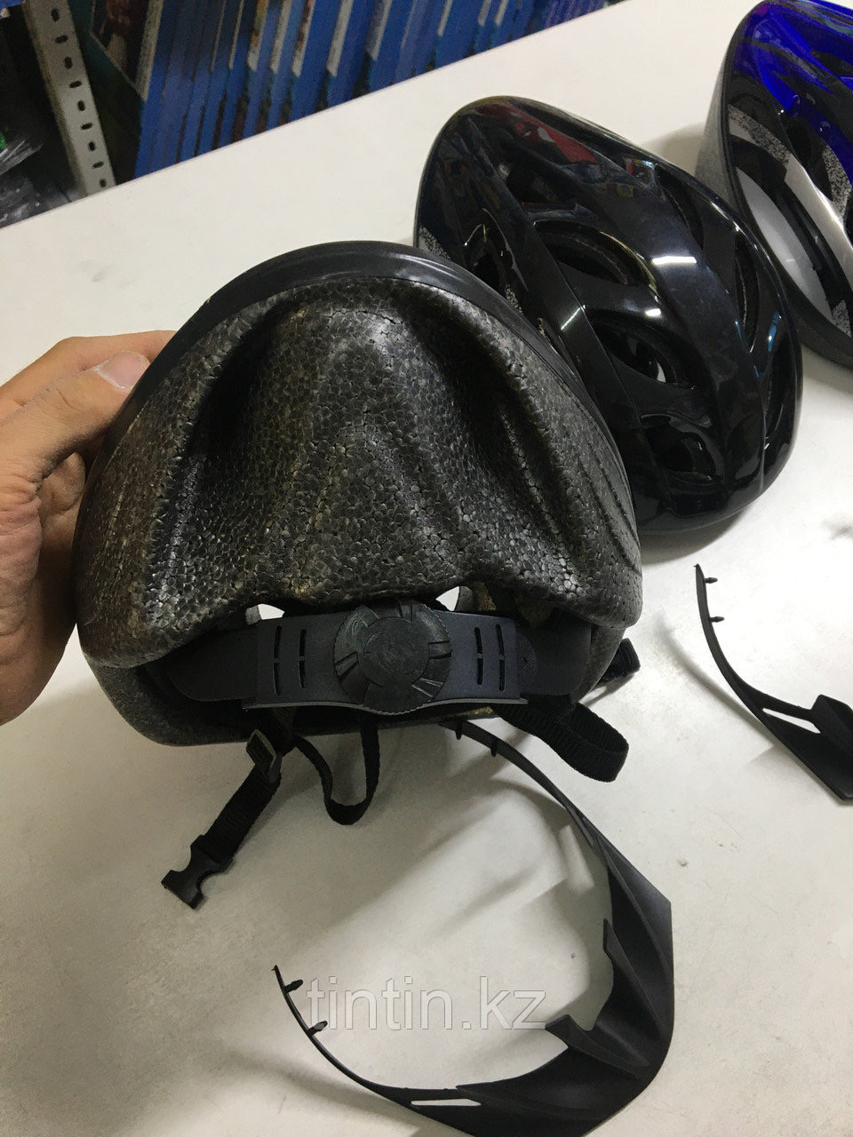Защитный велосипедный шлем взрослый с регулировкой размера, велошлем - фото 5 - id-p110701801