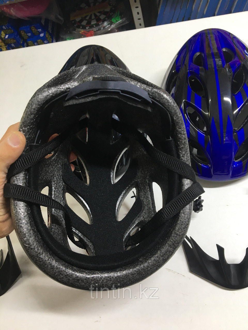 Защитный велосипедный шлем взрослый с регулировкой размера, велошлем - фото 4 - id-p110701801