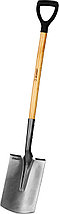 Штыковая прямоугольная лопата ЗУБР Фаворит 310х215х1200мм, полотно 1.7мм, закалено