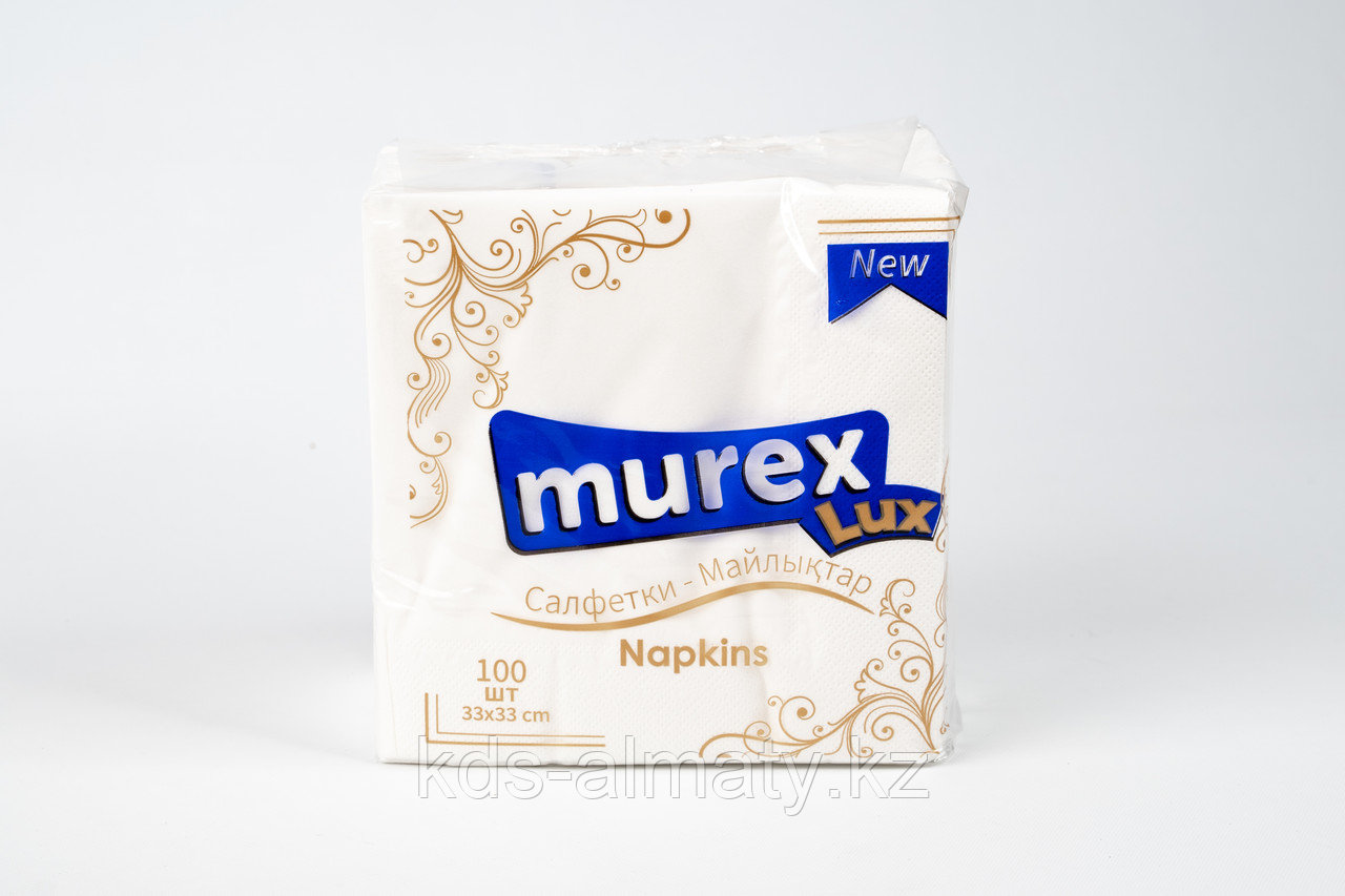Салфетки сервировочные Murex 33*33, 100шт, белые, премиум качество