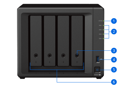 Сетевой NAS-сервер Synology DS923+, фото 1