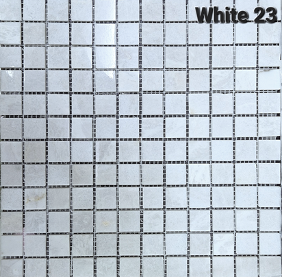 Мраморная мозайка WHITE-23 (305x305) - фото 1 - id-p110711194