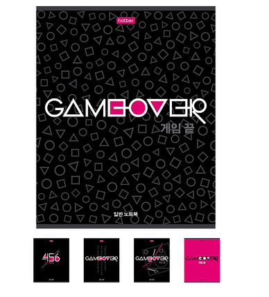 Тетрадь , 80л, А5, клетка, на скобе, серия "Game Over", фото 2