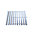 Переливная решетка Tebas для бассейна (размер = 250х22 мм, цвет - белый), фото 2