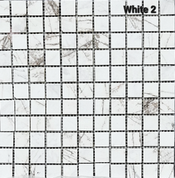 Мраморная мозайка WHITE-2 (305x305) - фото 1 - id-p110713908