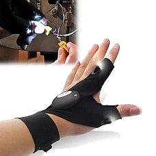 Универсальная перчатка со встроенным светодиодным фонариком на левую руку, фото 2