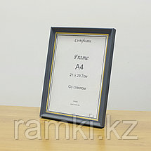 Серая рамка А4 с золотистым кантом, фото 2