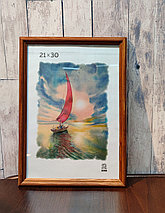 Деревянная рамка А4 со стеклом, фоторамка для сертификатов и документов, для вручения, рамка для фото, фото 2