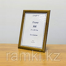 Рамка А4 орехового цвета, фото 2