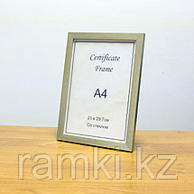 Серебристая рамка А4, фото 2
