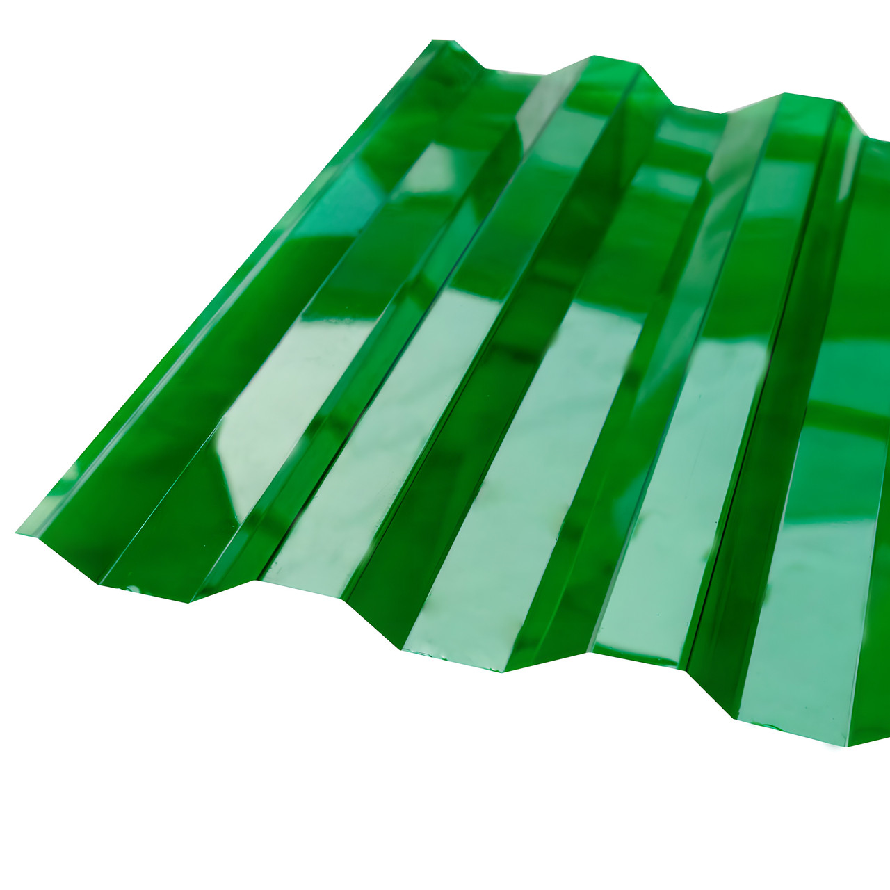 Профилированный поликарбонат (прозрачный шифер) BORREX толщина 0.8 мм, зеленый - фото 1 - id-p110723318