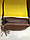 Кожаная коричневая сумка через плечо, фото 4