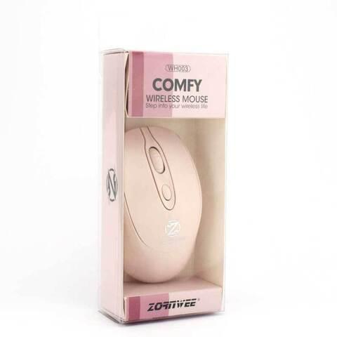 Мышь беспроводная для компьютера ZORNWEE Comfy {1600DPI, 4 кнопки, серия конфетных расцветок} (Нежно-розовый) - фото 7 - id-p110725431